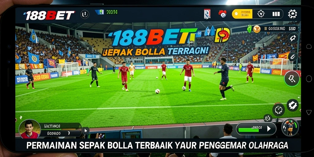 Tampilan utama permainan 188BET dengan opsi taruhan sepak bola.