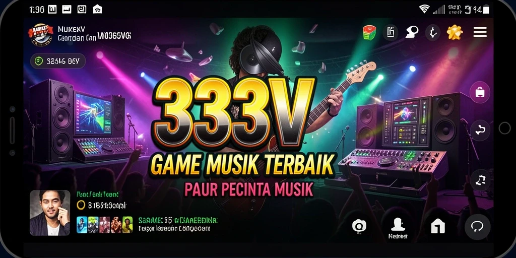 Tampilan menakjubkan dari gameplay musik yang seru.