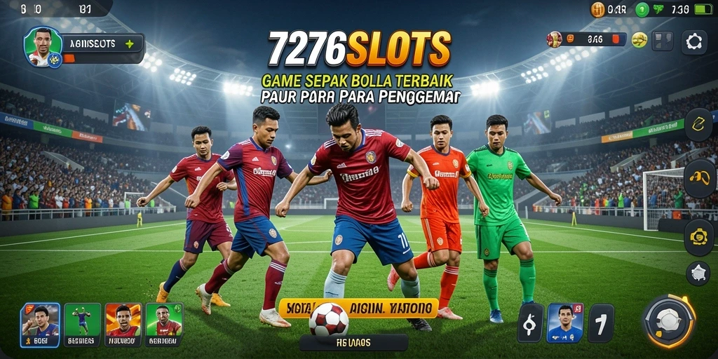Tampilan dinamis permainan sepak bola di 7276SLOTS.
