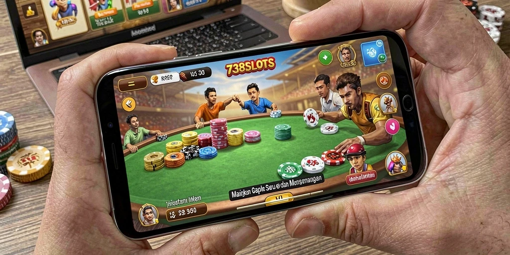 Gameplay seru dan menarik di 738SLOTS Gaple.