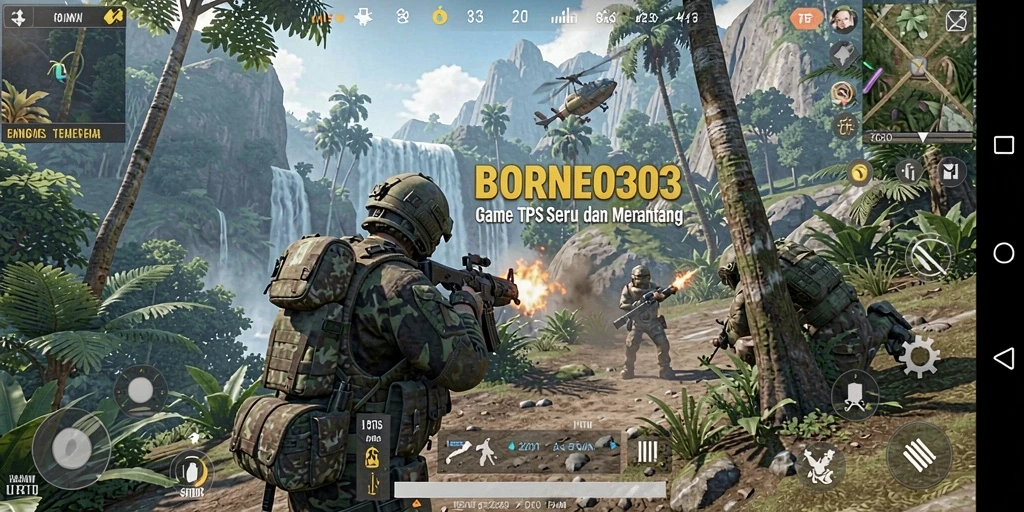 Tangkapan layar gameplay BORNEO303 yang mendebarkan dan penuh aksi.