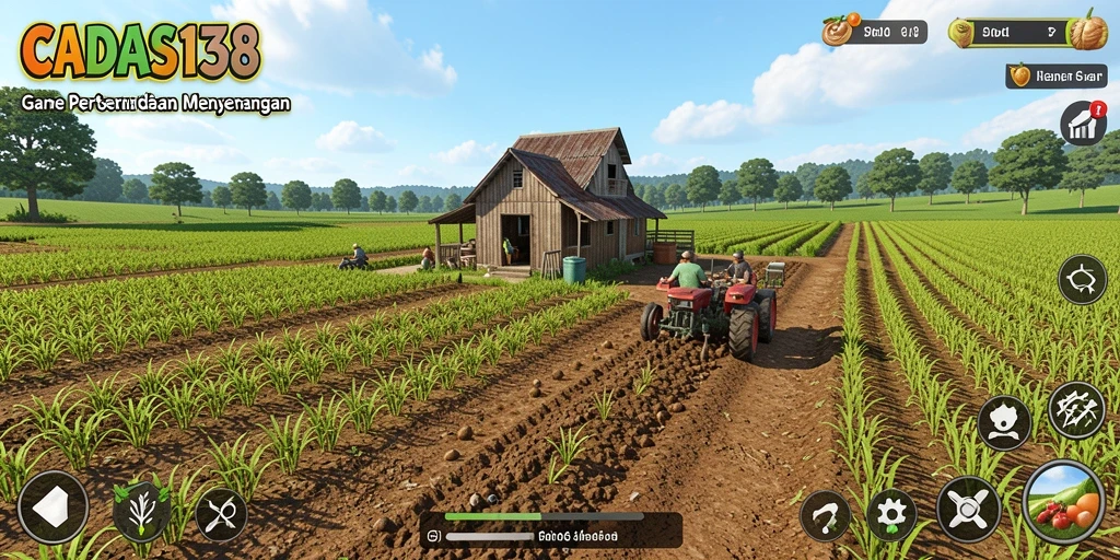Gameplay seru saat berkebun dan beternak di CADAS138.