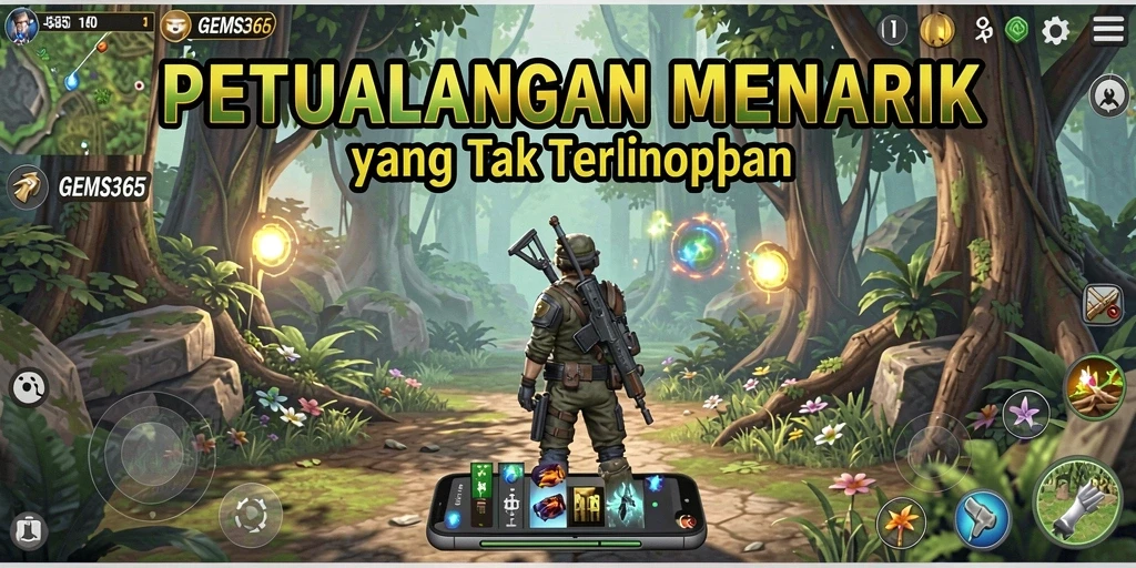 Gameplay GEMS365 yang seru dan menantang dalam petualangan baru.