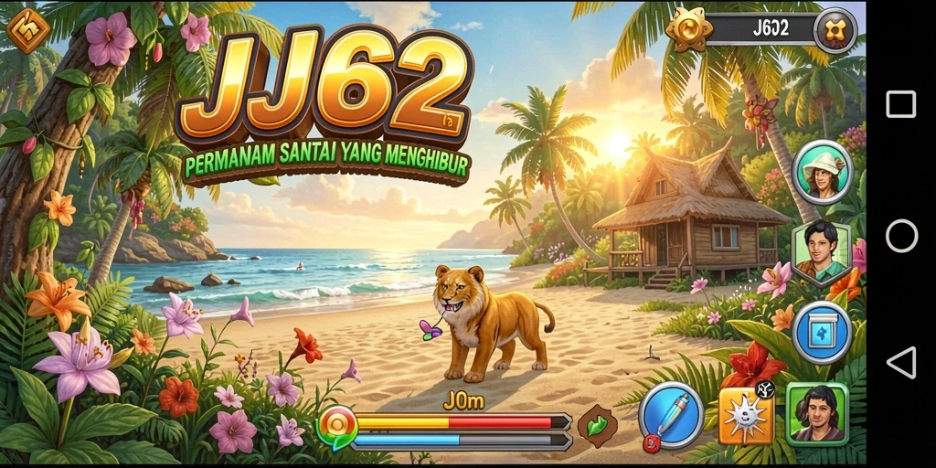 Tampilan gameplay yang cerah dan menarik dari JJ62.
