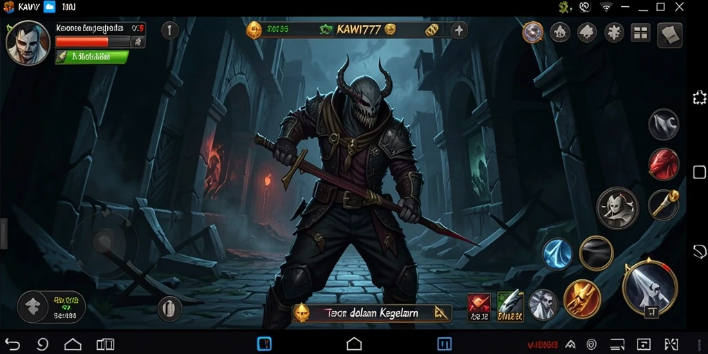 Gameplay menegangkan KAWI777 dengan suasana horror yang mencekam.