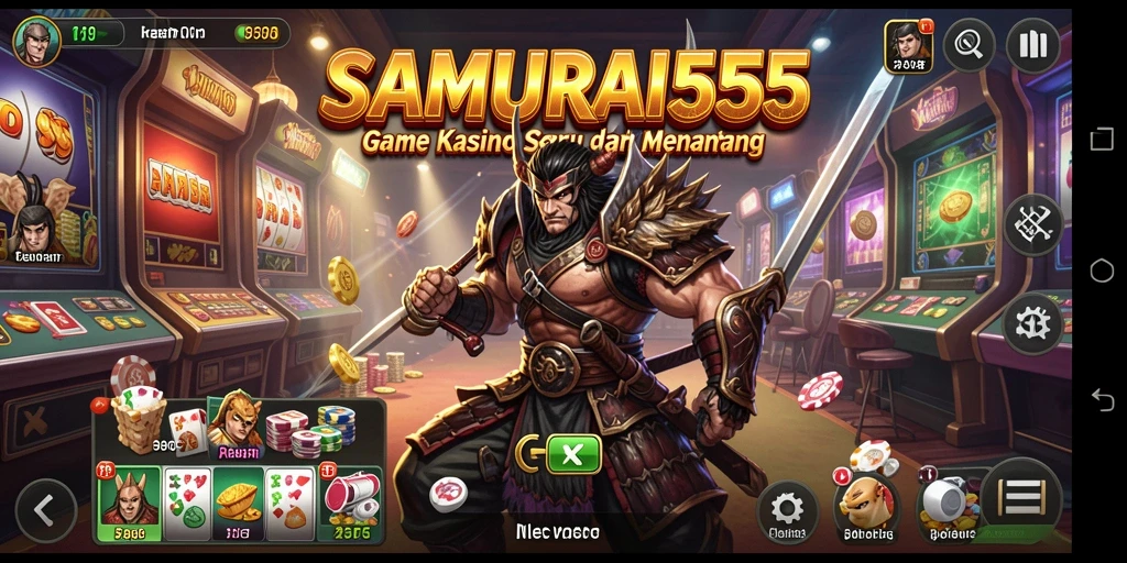 Tampilan gameplay Kasino yang seru di SAMURAI555.