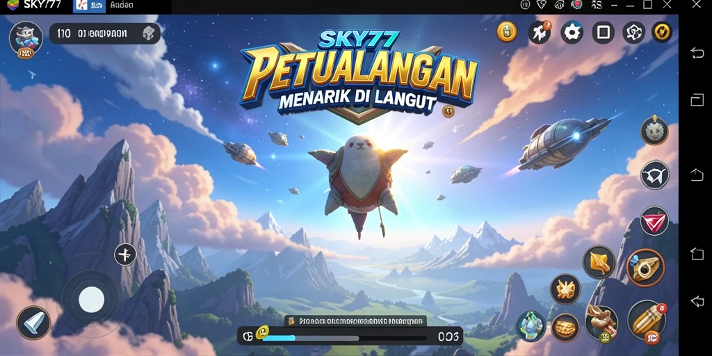 Tampilan gameplay <strong>SKY77</strong> yang seru dan mendebarkan saat menjelajahi dunia petualangan.