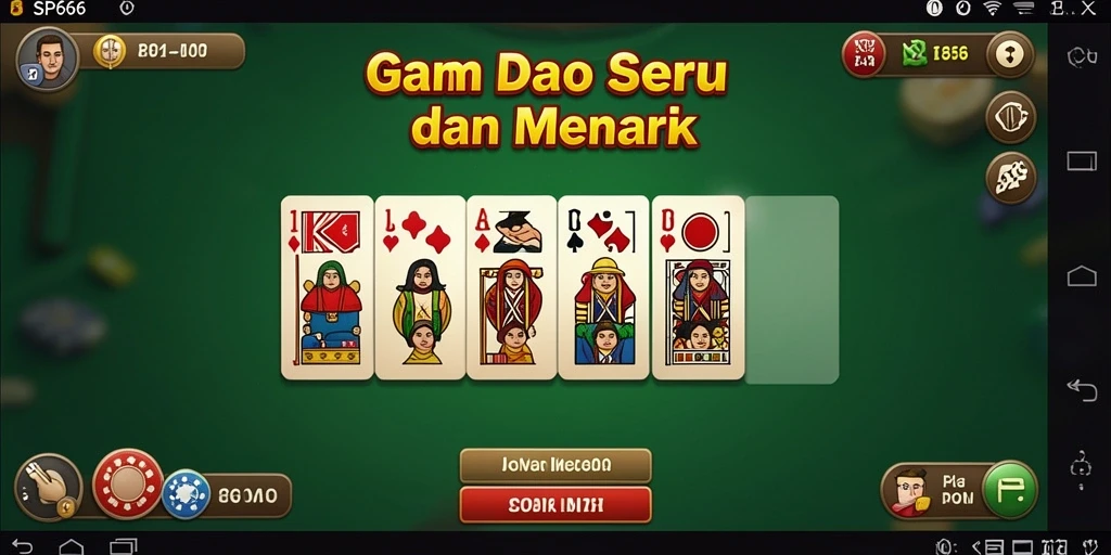Screenshot gameplay SP666 yang menampilkan keasyikan bermain Domino.