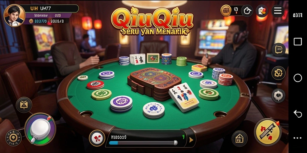 Tampilan screenshot UH77 menampilkan gameplay seru QiuQiu.